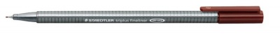 Tűfilc, 0,3 mm, STAEDTLER "Triplus 334", középbarna